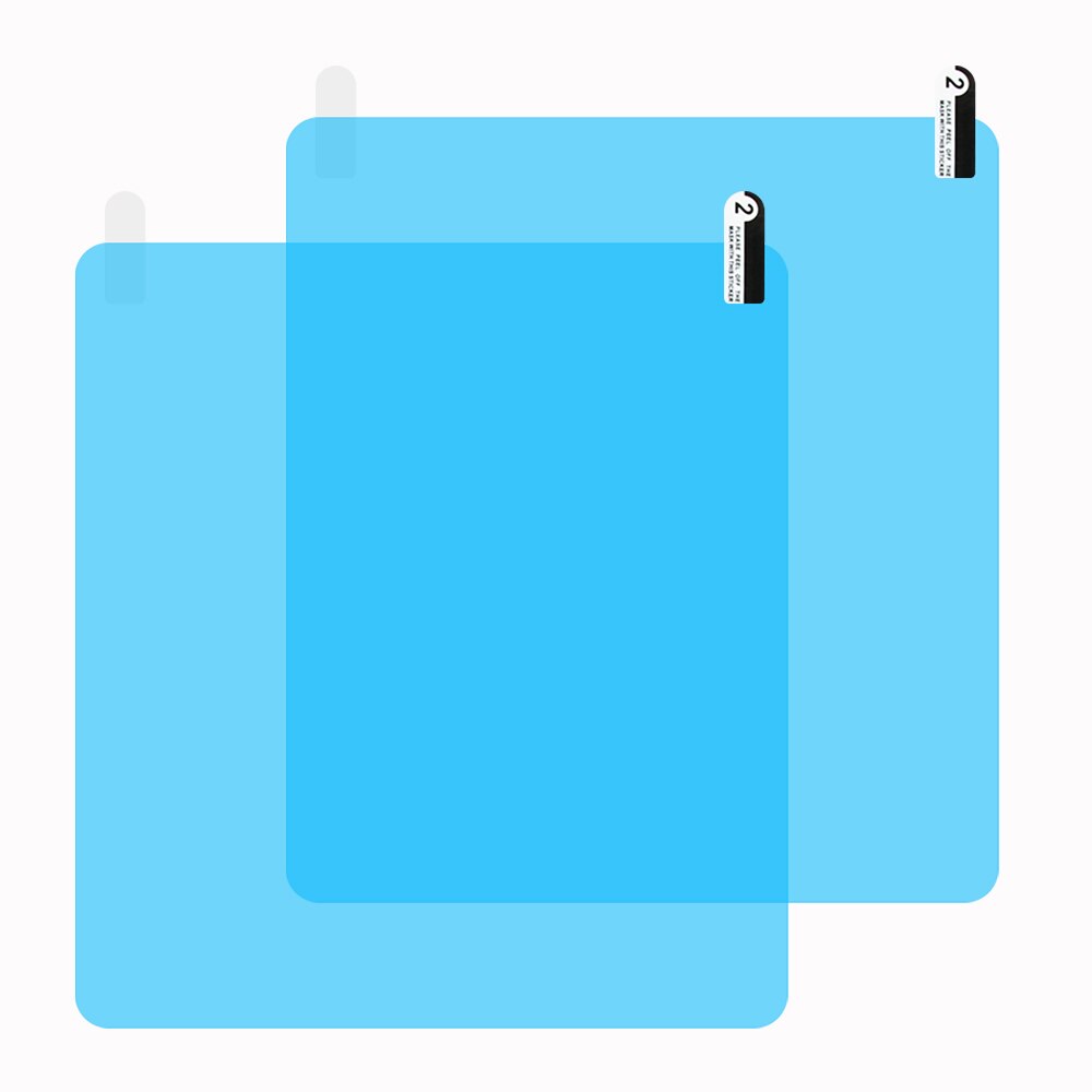 Miroir de voiture antibrouillard fenêtre 2 pièces/ensemble | Film transparent antiglisse pour rétroviseur de voiture, Film de protection, autocollant de voiture imperméable à la pluie: 200mm x175mm