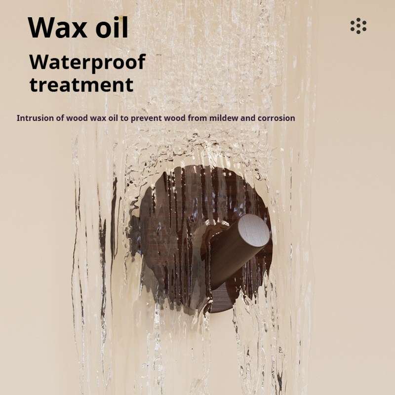 Gancho Simple de madera de nogal y haya, colgador colgante, ganchos de pared sin perforaciones, estante de almacenamiento de abrigos para dormitorio, gancho decorativo para llaves y toallas para el hogar