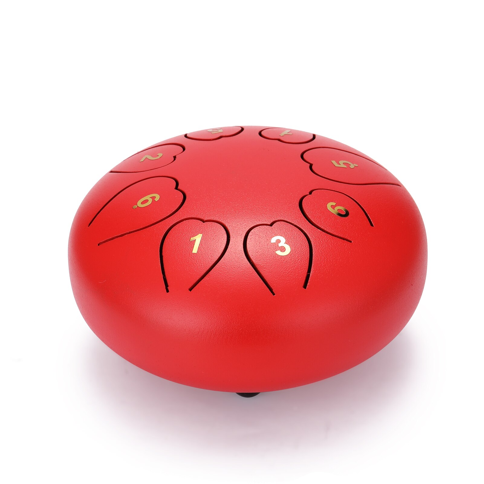 6 inch 8-Tone Steel Tongue Drum Mini Hand Pan Drums with Drumsticks Percussion Musical Instruments