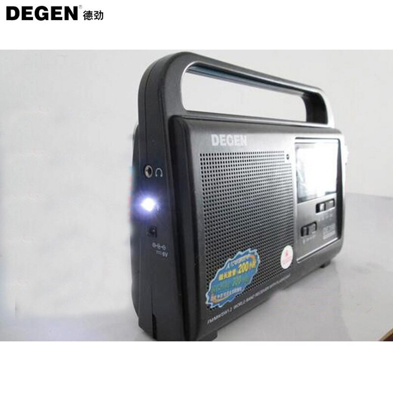 DEGEN-receptor digital de banda mundial DE390, Radio FM estéreo, MW, SW, DSP, sensibilidad Local, portátil,