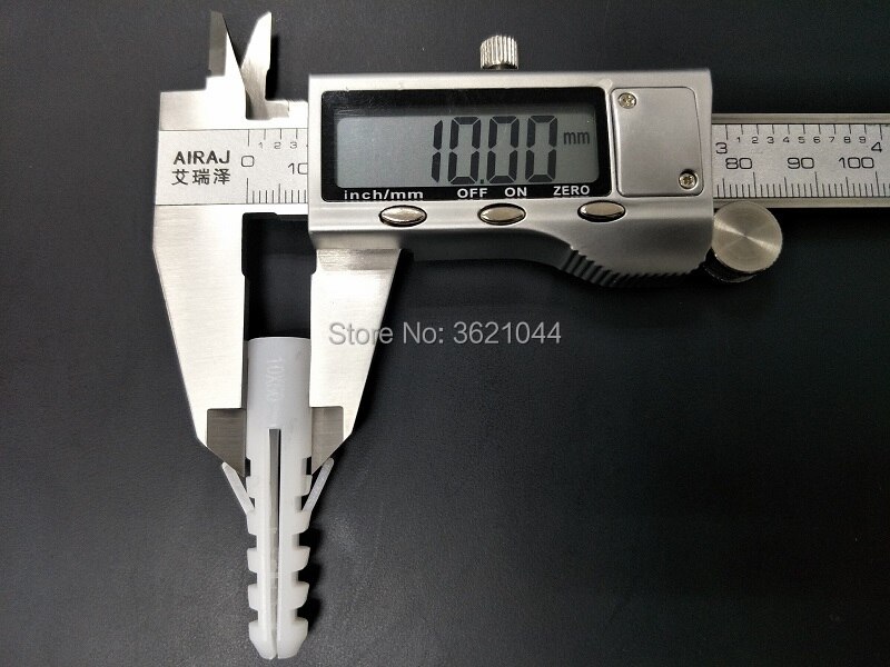 50pcs 10mm Nylon Screw Bolts Plastic Plug Expansion Tube