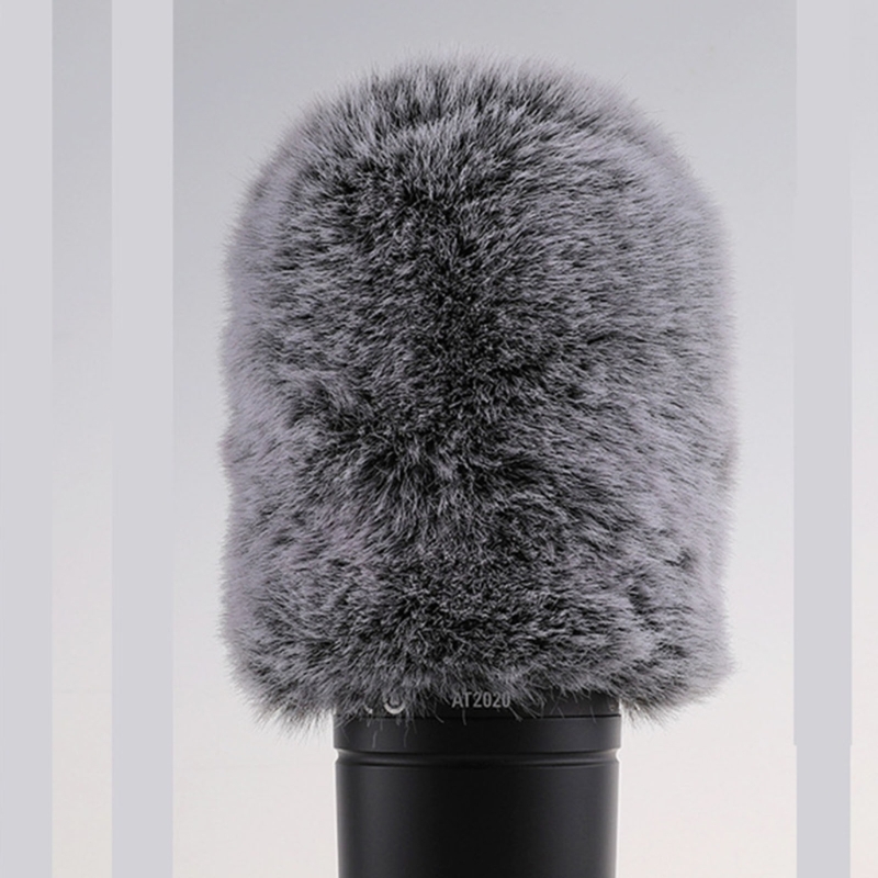 Microphone Furry Windscreen Muff Microphone Wind Cover Fuzzy Microphone Cover Fuzzy Microphone Filters for AT2020