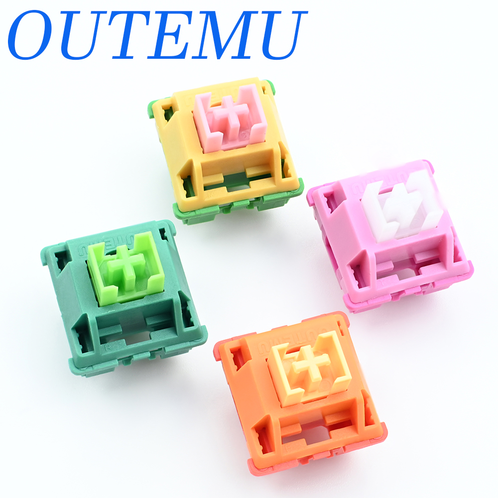 Przełączniki Outemu Mechaniczny przełącznik klawiatury Lubed Four Seasons Series 3Pin Linear Tactile Clicky Niestandardowe przełączniki MX do gier DIY