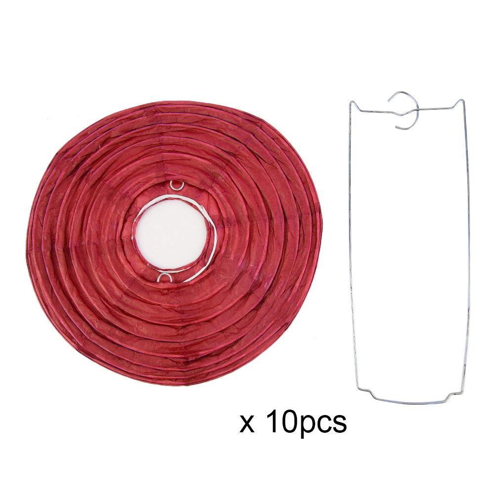 8 "10" Chinese Paper Lanterns Ball For Wedding Party Hanging Lanterns Birthday Decor Hanging Lampion Wishing Paper Lamp