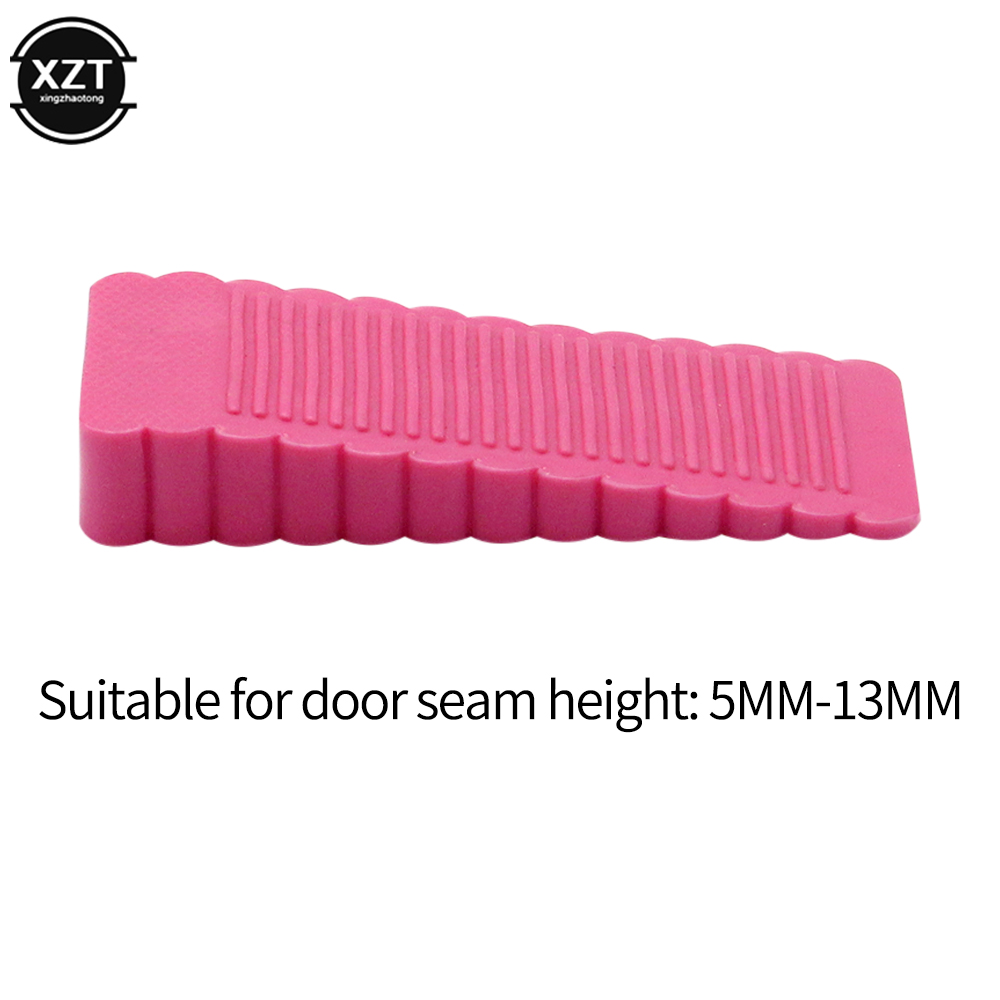 Trapezium Silicone Rubber Deur Stop Stoppers Deur Blok Kinderen Anti-Map Hand Hotel Veiligheid Deur Kaart Opknoping Deur Stop