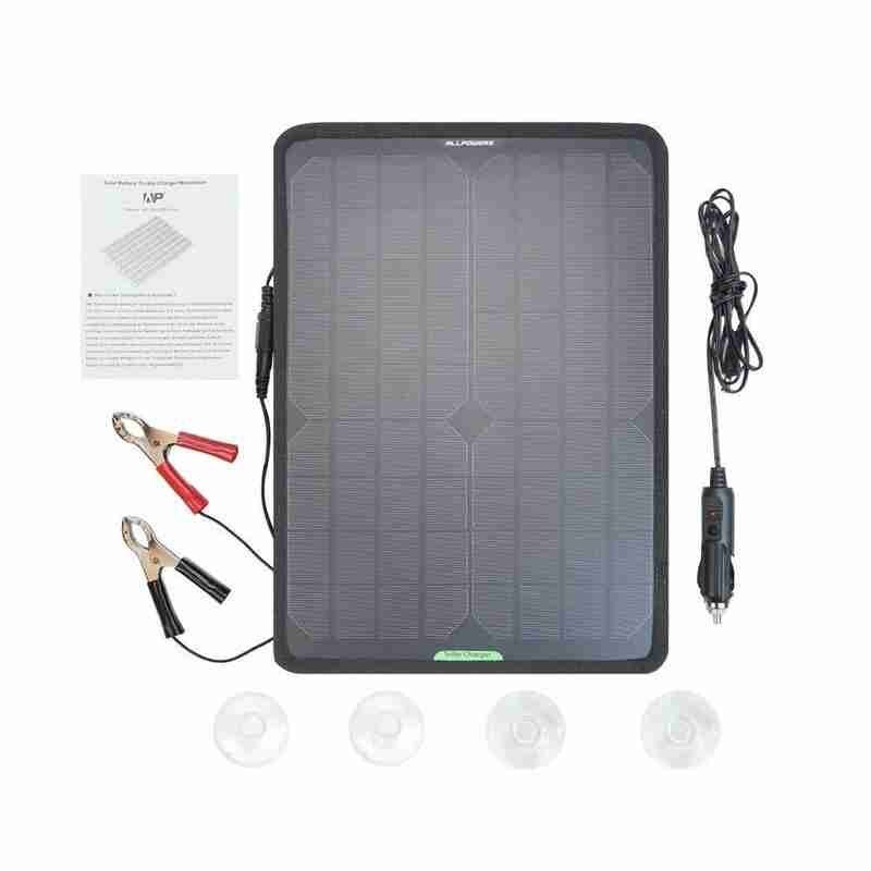 Utomhus portabel lättanvänd solbil elbil batteri verktyg laddare alligator laddning 10w solar clips board 18v h4 v 8
