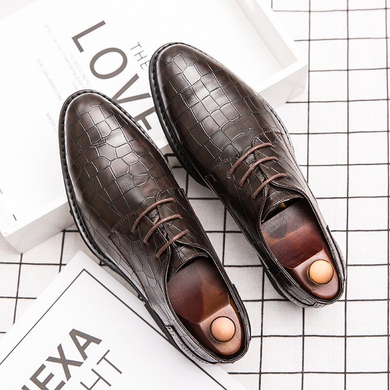 Chaussures formelles élégantes pour hommes, chaussures oxford confortables pour hommes, zapatos hombre, 47