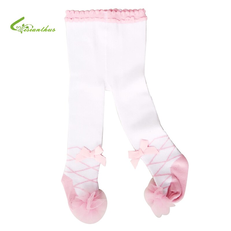 Collants de Ballet pour filles | Leggings de danse en maille, pour enfants princesse, en coton, à nœud fleuri, directe