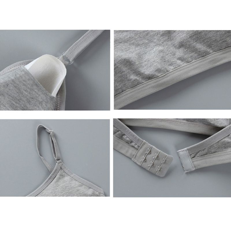 4pcs/Lot Girls Bras Soft Young Children Bra for Kids Teenagers Wire Free Training Small Vest Teenage Underwear Puberty Clothing