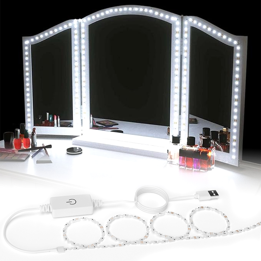 LED Make-up Spiegel Lichtstrip Badkamer Lamp Kaptafel Wandlamp Led Nachtlampje Voor Kamer Cosmetische Spiegels Decoratief: 72 cm