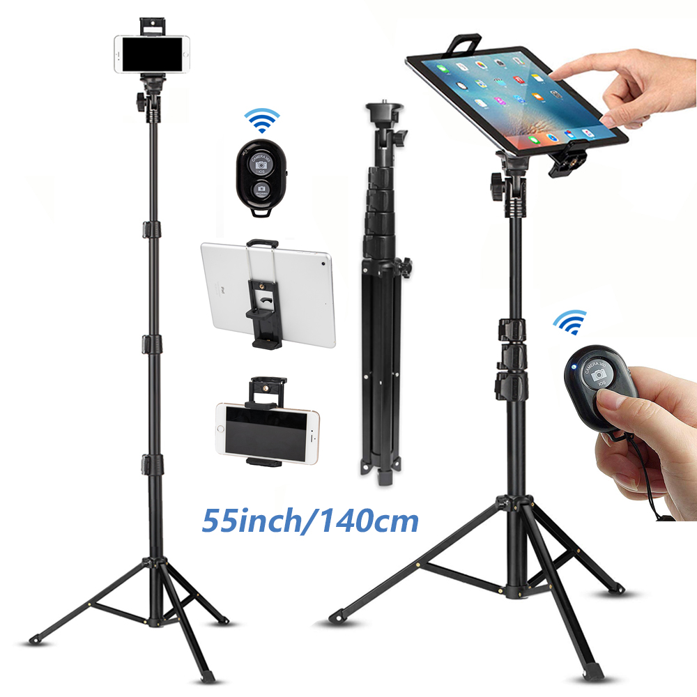 Mobiltelefon selfie stick rese stativ ställ för mobiltelefoner iphone ipad huawei xiaomi redmi surfplattor trådlös bluetooth portabl