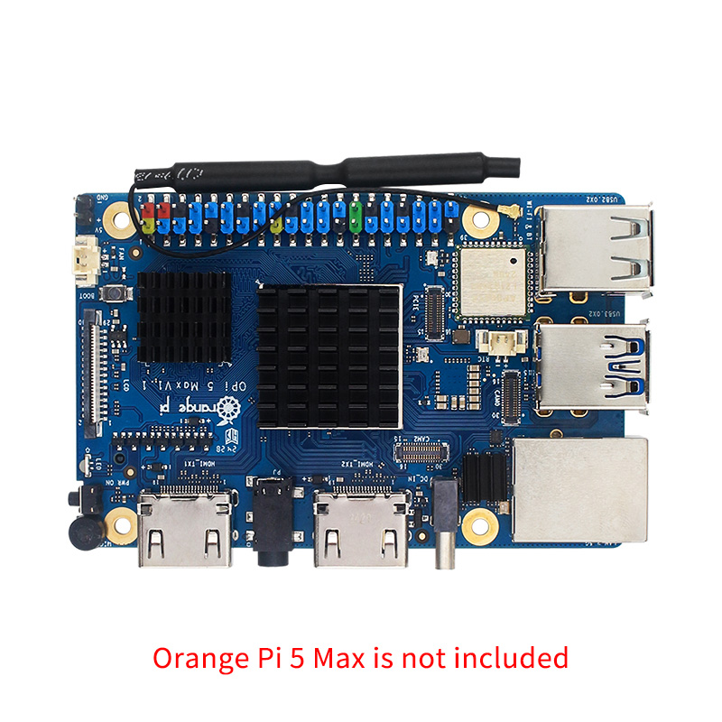 Oranje Pi 5 Max Koellichaam 3 Stuks Aluminium Metalen Heatsink Zwart Passieve Koeling Warmteafvoer Voor Oranje Pi 5 Max
