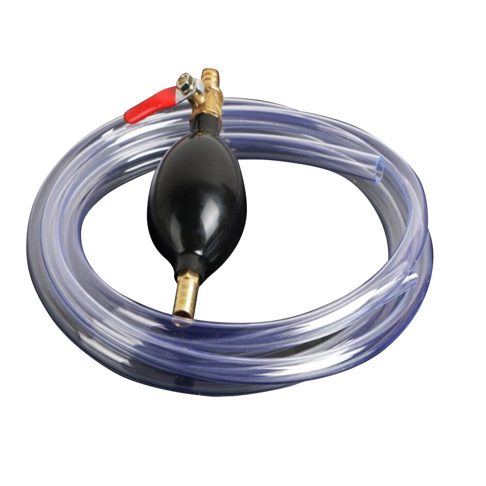 Fluid Pump Liquid Air Cavity Fluid Petrol Manual Gasoline Diesel Syphon Hose Siphon Pump: White 12mm