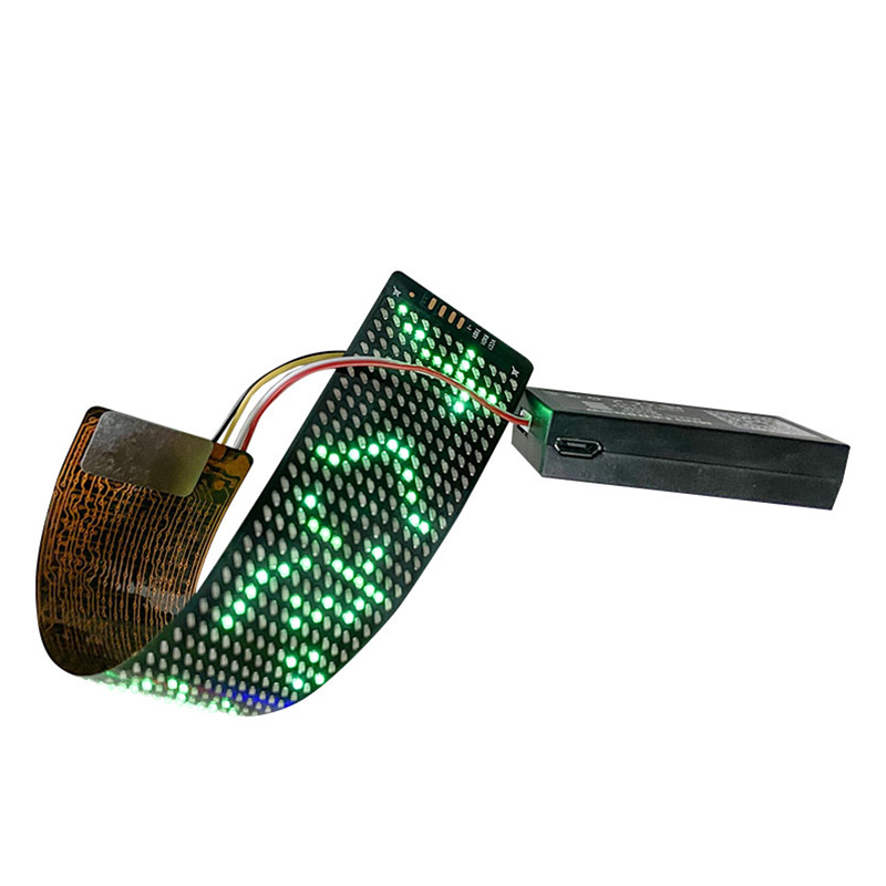 15cm Flexible LED Display Soft LED Light Sheets Moving Message LED Screen Stripe for Bags Hats Clothes Shoes Decoration