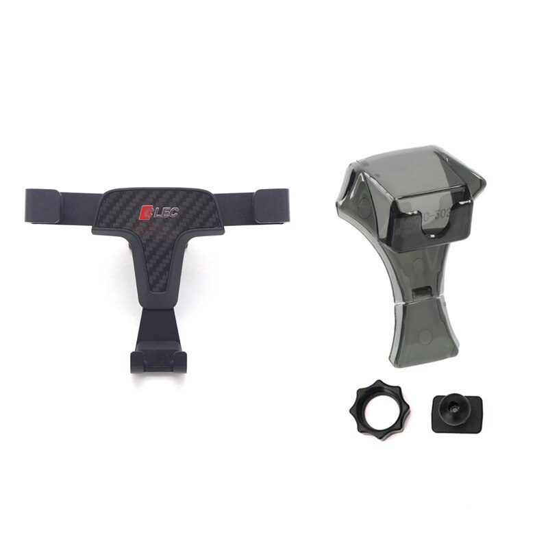 Apto para Mercedes-Benz GLA/A Class/CLA , accesorios de estilo de coche, soporte de teléfono móvil, soporte de montaje en salida de aire de coche, soporte de cuna: Carbon Fiber Style