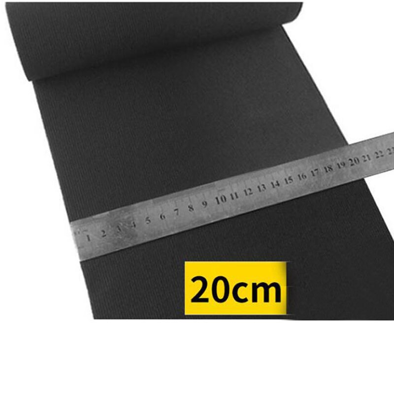 10cm/15cm/20cm brede sorte syning elastisk gummibånd hæklet elastisk tape korset bælte fremstillingsmateriale