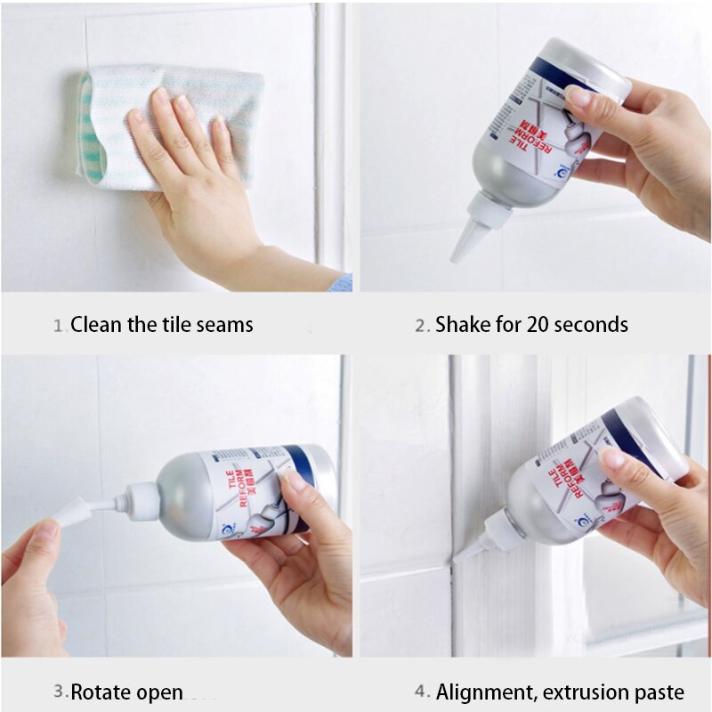 Nowy 150ml epoksydowa fuga piękna uszczelniająca podłoga wodoodporna Mouldproof Luka Nadzienie agent prawda dla ściany porcelany Masilla Reparadora