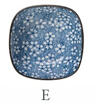 Japanese HENGFENG ceramic rice bowl square shape small bowl dish for: E
