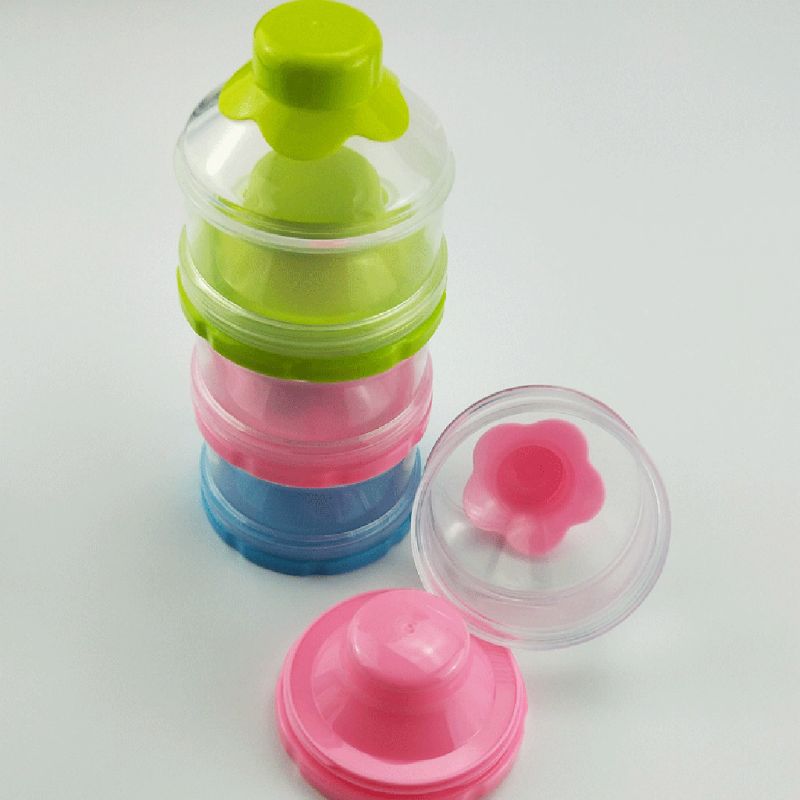 Dispensador de leche en polvo para bebé, de 3 capas, apilable, para K92D