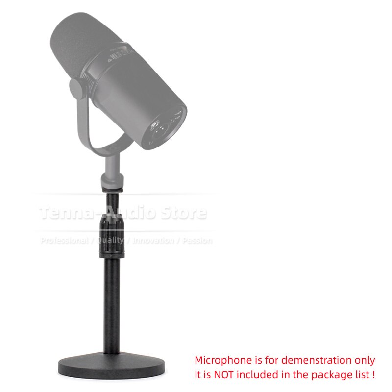 For SHURE MV7 MV 7 USB Extending Desk Microphone Stand Desktop Bracket Round Base Tabletop Mic Boom Arm Rack Mount Table Holder