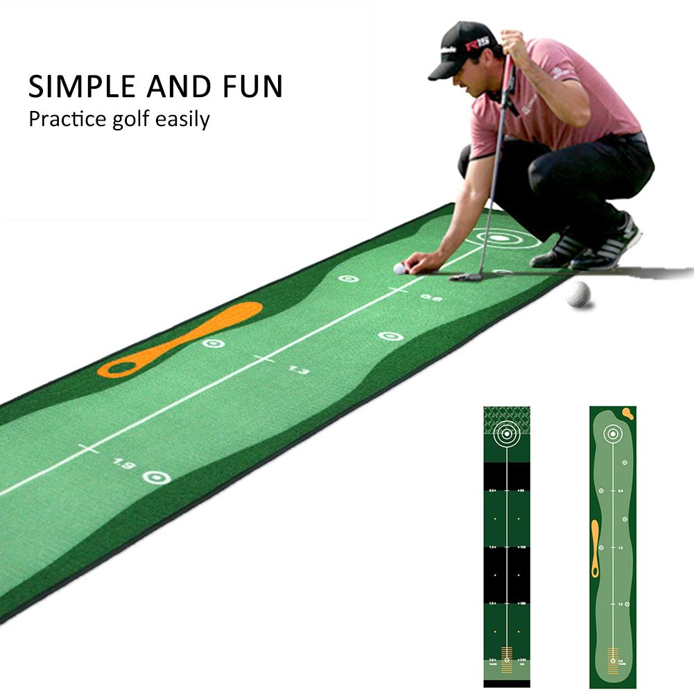 Golf putting matta tjock slät öva putting matta för inomhus hemmakontor golf träning gräsmatta golf träningsredskap
