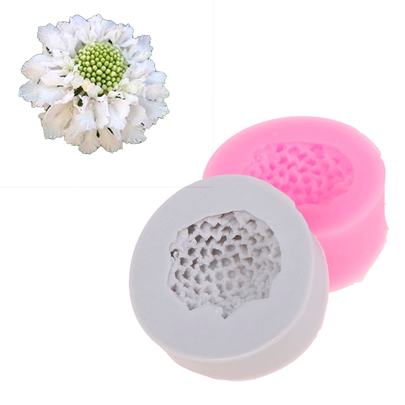 Stamen Heart Flower Veiner Silicone Mold Fondant Sugarcraft Gumpaste Resin Clay Water Paper Cake Decorating Tools