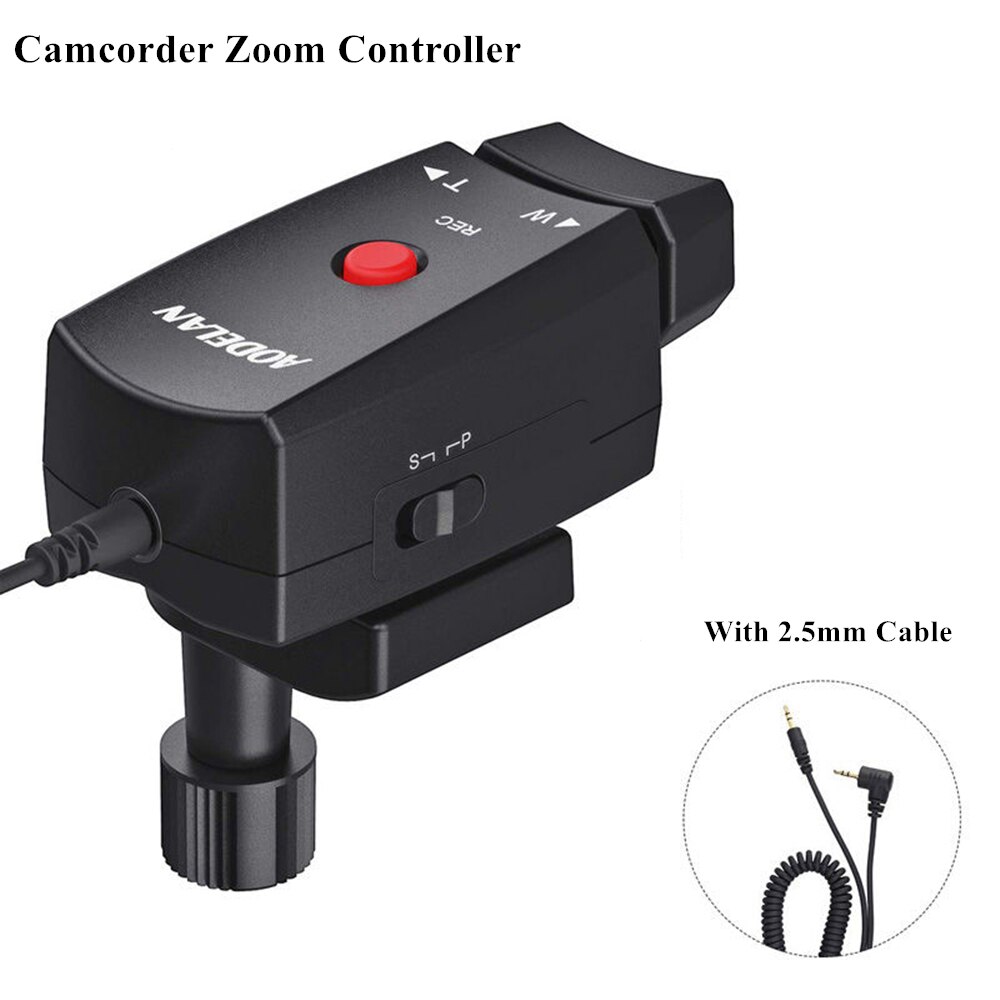 AODELAN-controlador de Zoom para videocámara Lanc, Control remoto de grabación de vídeo con Zoom, Cable de 2,5mm, para Sony, Canon, Panasoni: For Canon