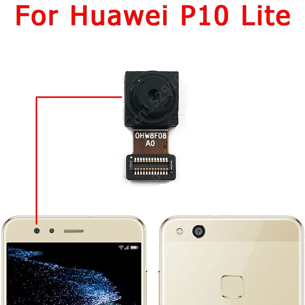 Originele Voor Achter Back Camera Voor Huawei P10 Lite Plus P10Lite P10Plus Belangrijkste Facing Camera Module Flex Vervangende Onderdelen: P10 Lite Front