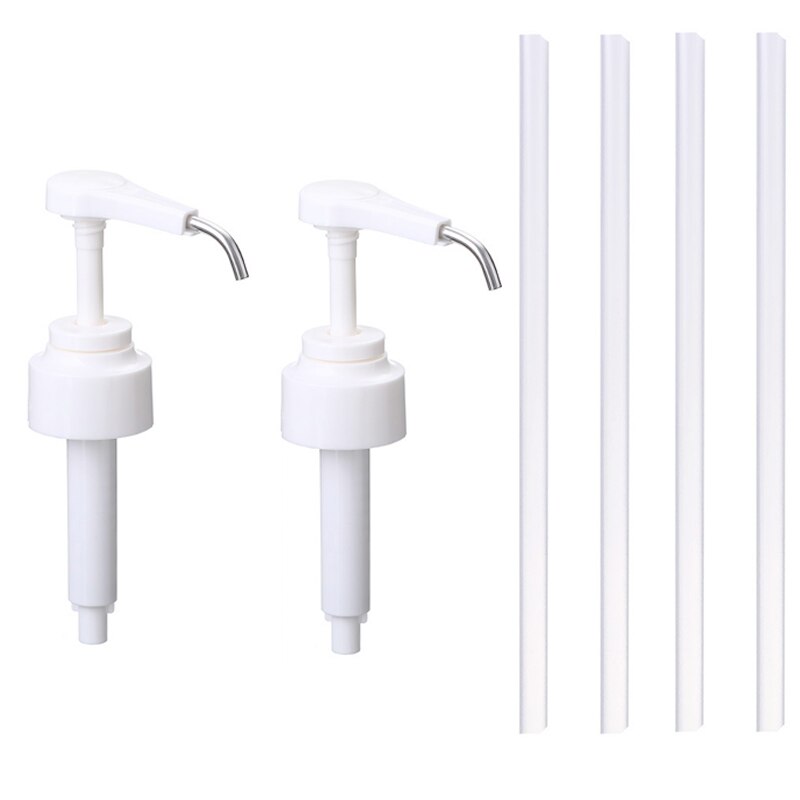 Distributeur de liquide pour Monin et sirop de café 1l, 1/2/4 pièces, bouteille de jus 10ml, pompe de cuisine, bureau: 2pcs white