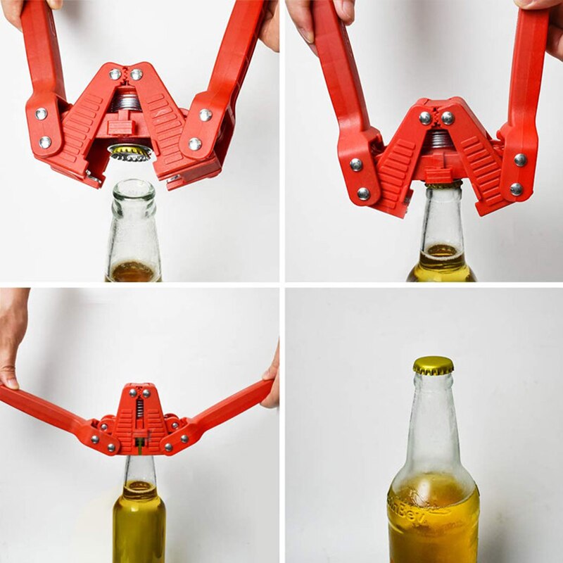 Taponadora de botellas Manual, Kit de 100 tapas de corona, taponadora de corona casera, 3 colores diferentes, tapas de corona de 26 mm, máquina taponadora de botellas