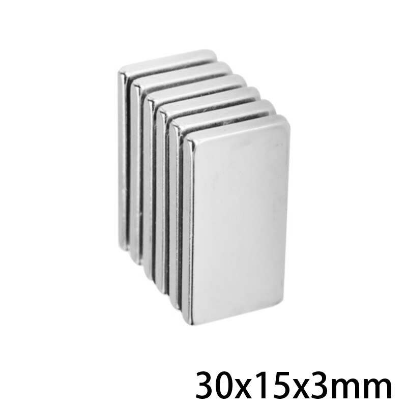 5 ~ 50 Stuks 30X15X3 Mm Blok Krachtige Magneten 30 Mm X 15 Mm N35 Diy Neodymium Magneet 30X15X3 Mm Permanente Ndfeb Magneten 30*15*3 Mm