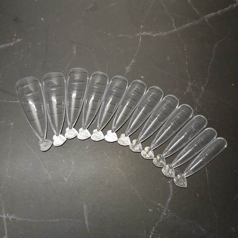 Kit de moldes para puntas de uñas, gel acrílico de construcción rápida, UV, plástico de buena , para extensión de uñas, estilo francés,