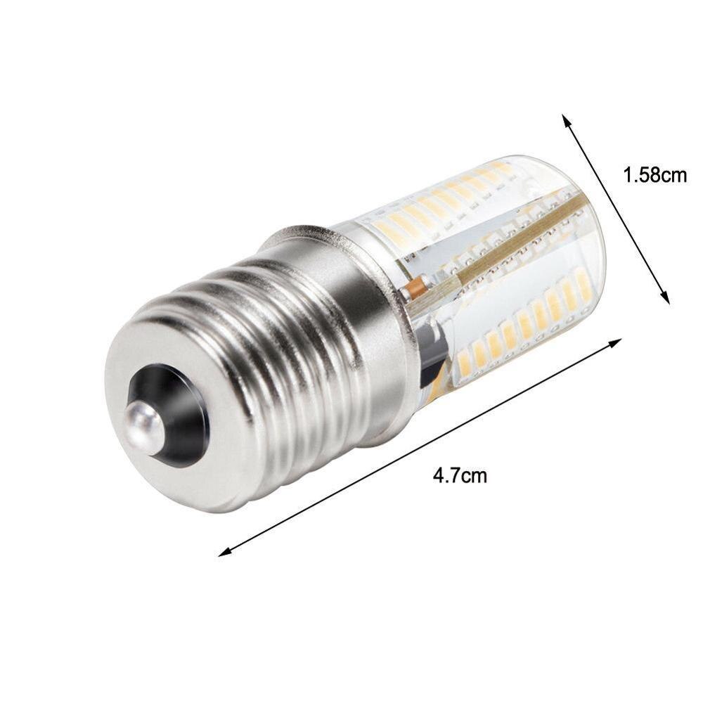 1pc e17 ledet-pærer i mikrobølgeovn 4 watt 6000k hvite dagslyspærer  ac110-130v