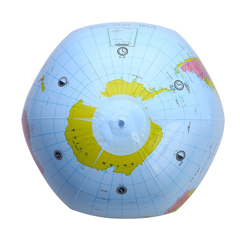 30cm Inflatable Globe World Earth Ocean Map Ball Geography Learning Educational Beach Ball Kids Toy Home Office Decoration