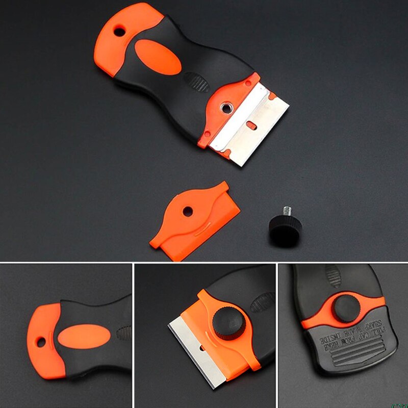 Razor Scraper Plastic Handle Tinting Vitroceramica scraper Tool Ceramic Glass Oven Window Spatula Flooring Tools Squeegee Clean