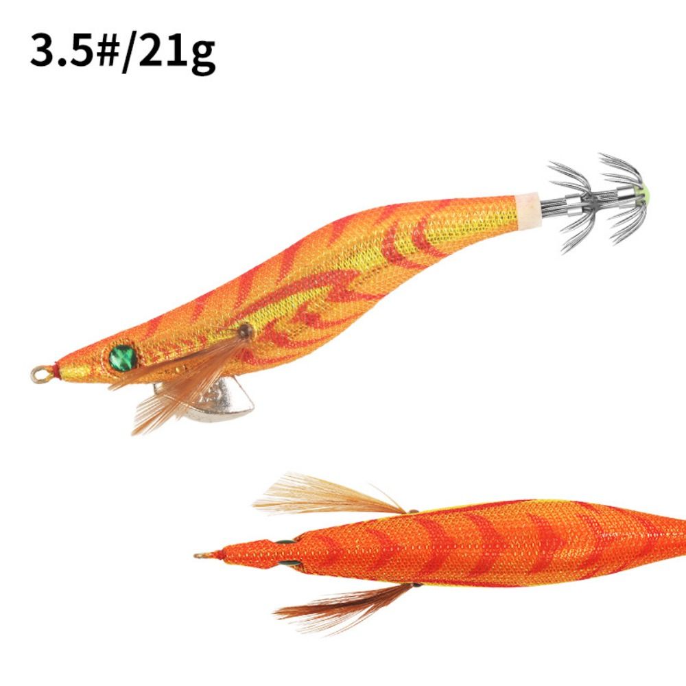 Señuelo de pesca de 13cm y 21g, anzuelo de calamar Artificial, plantillas de calamar noctilucentes, plantillas de sepia, señuelos giratorios, camarones de madera para pesca en el mar: Morado