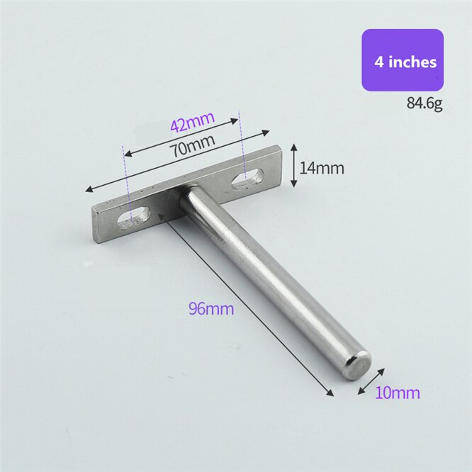 High support Heavy Tool 3/4/5 inch Concealed Floating Wall Shelf Support Metal Brackets Home improvement supplies