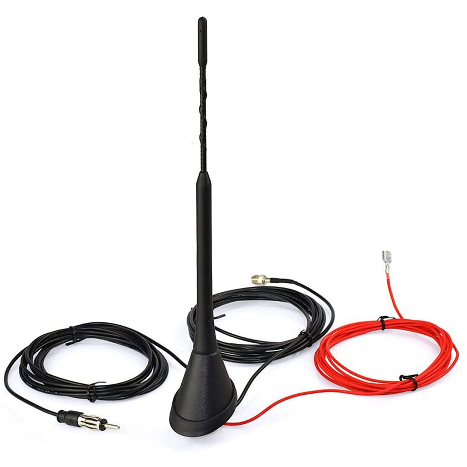 Auto Antenne Voor Dab + Am/Fm Radio Amplified Splitter Ingebouwde Antenne Signaal Versterker 5M Extension kabel Auto Antenne Set: Default Title