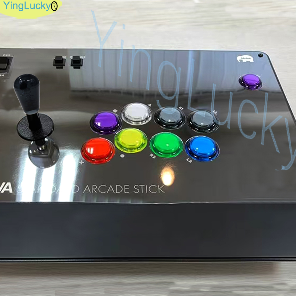 Joystick d'arcade pour 2 joueurs, kit de bricolage PC Raspberry Pi, Kit de jeu d'arcade avec bouton poussoir, Joystick de Style américain, câbles d'encodeur USB