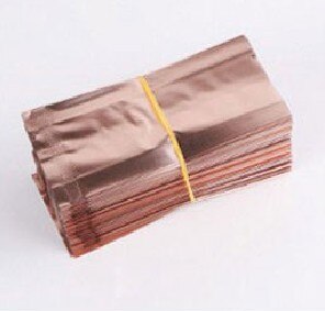 Sachet de thé en papier d'aluminium, sachets d'emballage thermoscellés sous vide sachets d'aluminium Mylar pour aliments café thé 200 unités/lot: Rose Gold