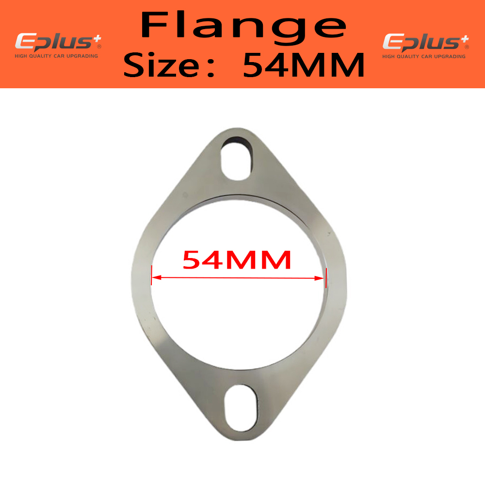 Eplus voiture moto tuyau d'échappement silencieux bride Joint universel 2 trous 304 acier inoxydable 51MM 63MM 76MM: MULTI