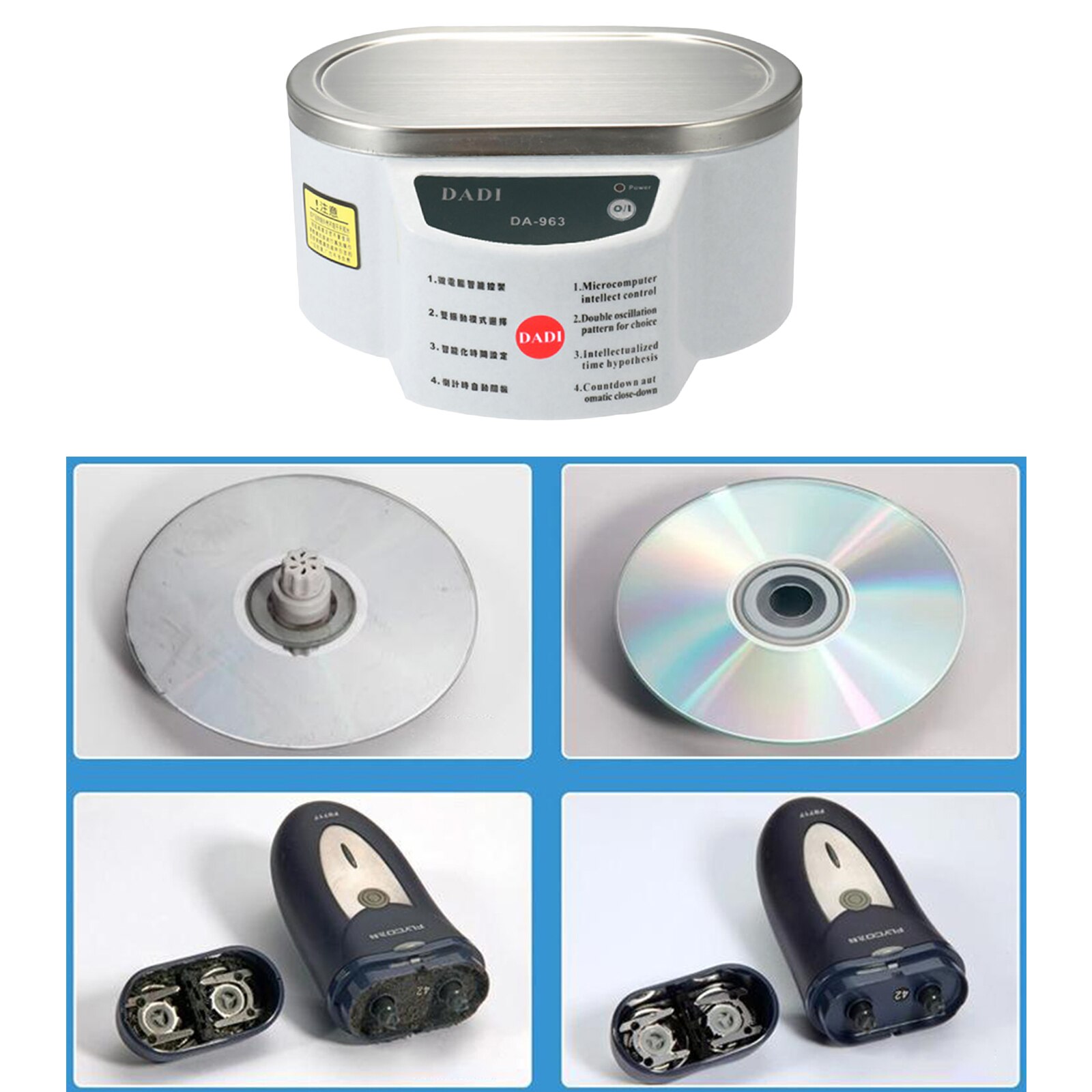 DK SONIC Ultrasone Reiniger, Professioneel Apparaat met 35W, 900ML