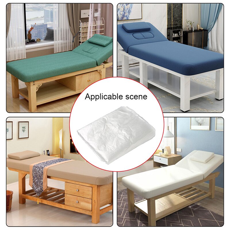 100 Uds sábanas desechables impermeables Tabla de masaje con sábana sábanas cubierta 90x18 0cm/100x200cm