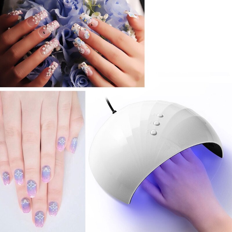 36W UV Trockner UV Harz Schnelle Uv-härtung Lampe 30s 60s 90s Timer Nail art Maniküre gel Trockner USB Ladung Jewerly Machen Werkzeuge