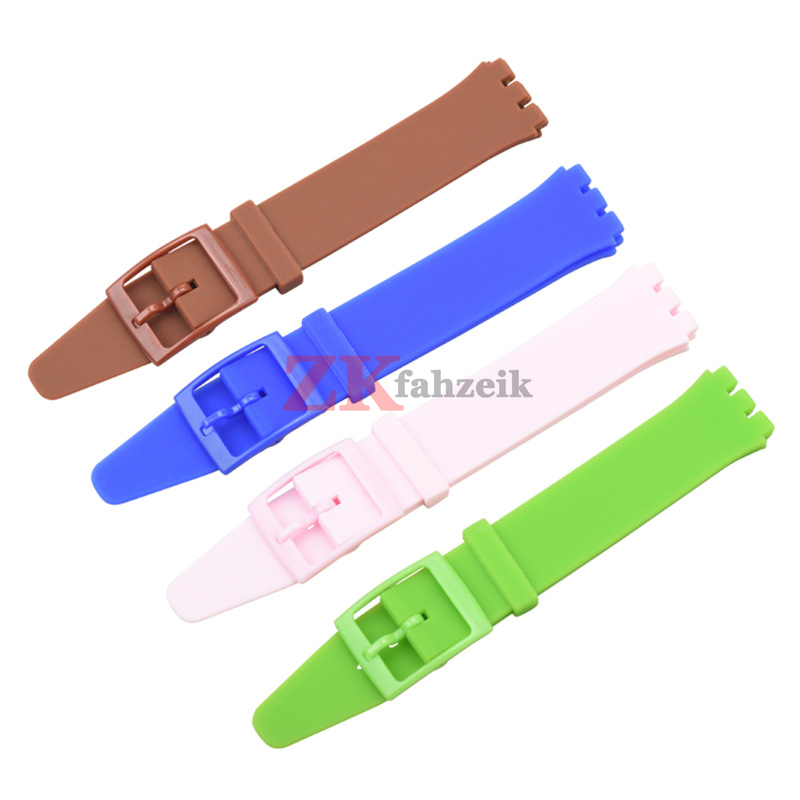 Silikonarmband für Swatch-Uhrenarmband, 16 mm, 17 mm, 19 mm, 20 mm, wasserdicht, weiches Gummi-Uhrenarmband, Handgelenk-Armbinde, Gürtel