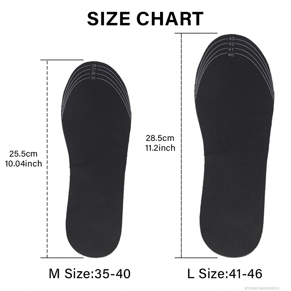 USB Heated Shoe Insoles Motorcycle Boots Electric Foot Warming Pad Feet Warmer Sock Pad Mat 1 Pair Washable Cut Foot for Winter