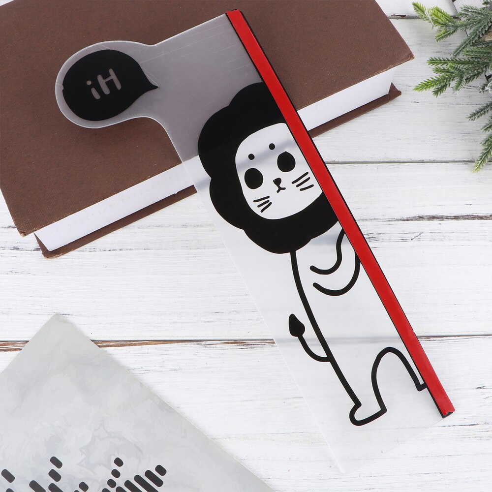 2Pcs Animal Monitor Memo Board Acrylic Message Board Note Holder Computer Monitor Side Panel Transparent Memo Pad: lion