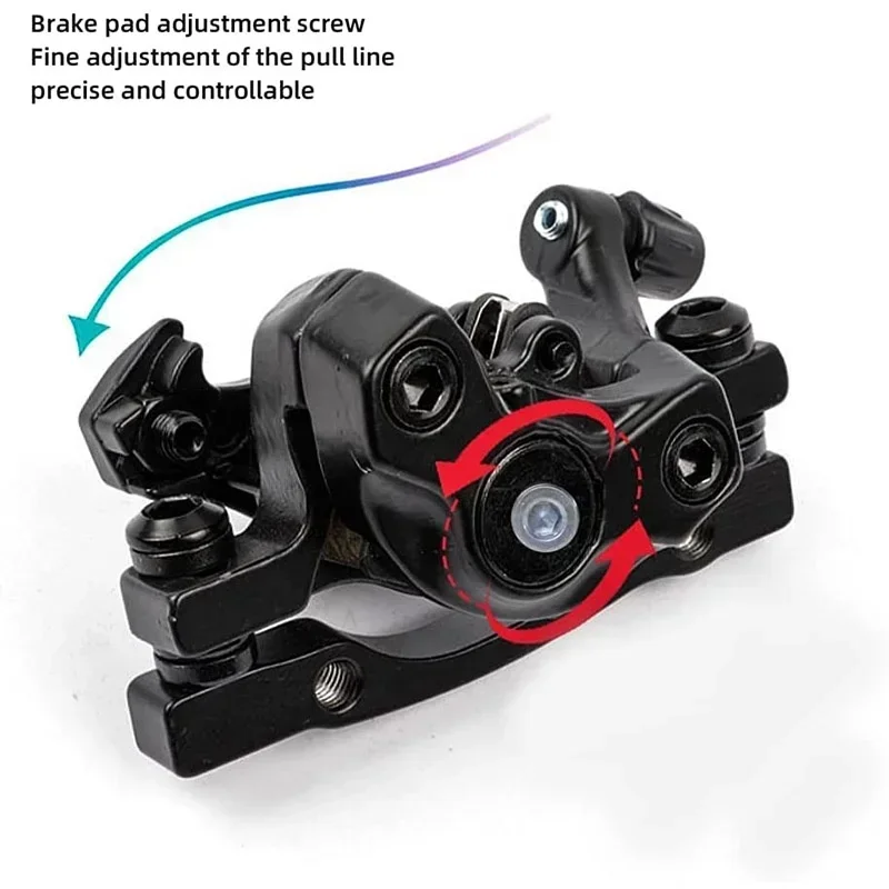 BUCKLOS Bike Front Rear Disc Brake Calipers Mechanical Line Ultralight BMX MTB Road Double Brake Caliper Cycling Brake Parts