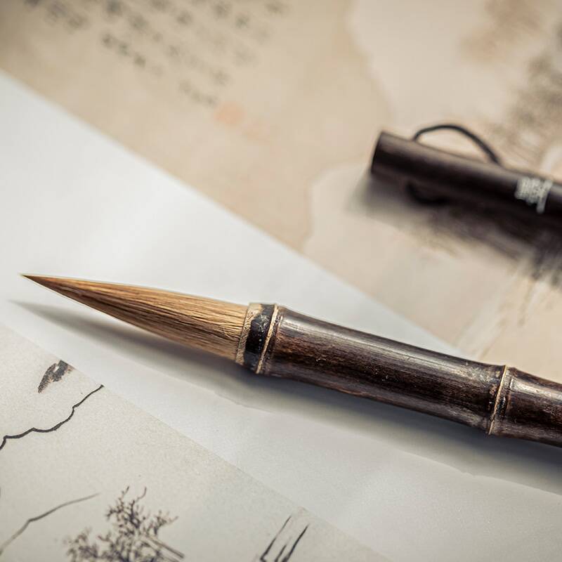 3pcs Weasel Hair Writing Brush Bamboo Penholder Beginner Painting Hook Line Pen Calligraphy Chinese Handwriting Practice Supply