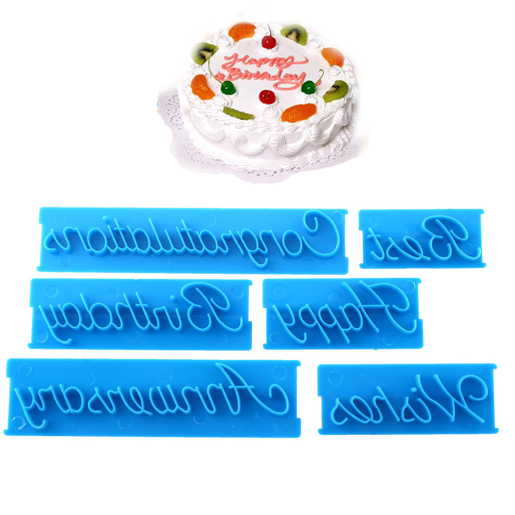 Wilton Cake Decorating Mould Cake Decorating Supplies 6Pcs Cutter Brief Brief Diy Tool Mold